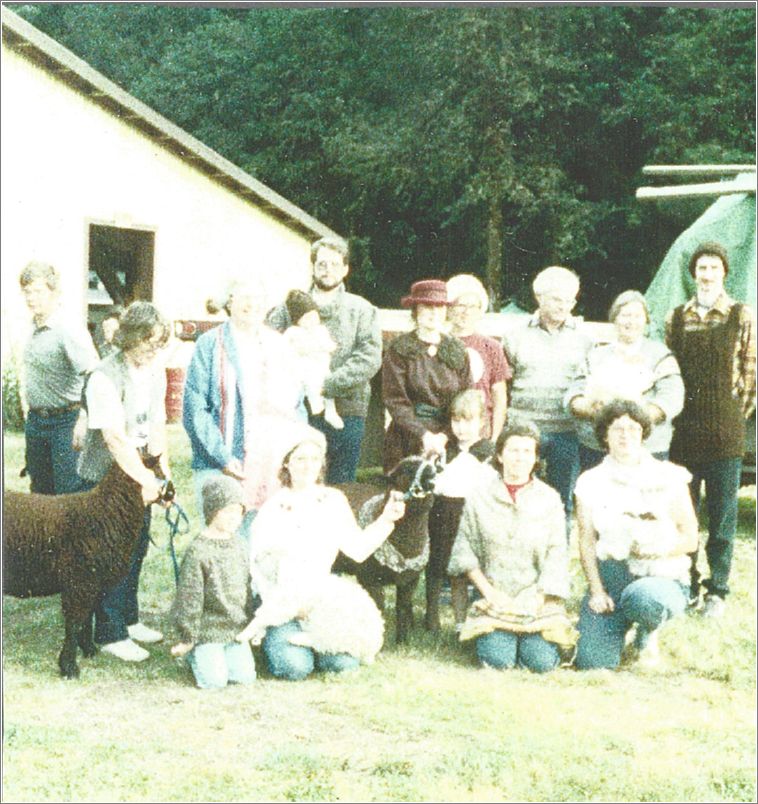 Shepherds Lead from the National NCWGA Show at the Black Sheep Gathering held in Cottage Grove, Oregon in 1987. Photo: unknown.